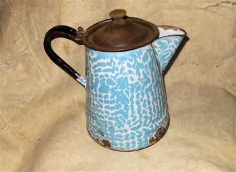 A Good Old Fashioned Actual Antique Graniteware Coffee Pot Collectors