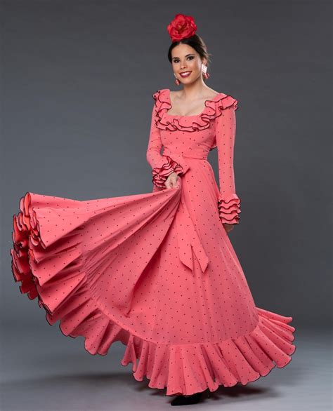 2020mujertraje FlamencaalcalÁcoral33 Editar Flamenco Costume Flamenco Skirt Flamenco