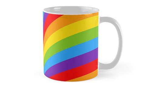 Rainbow And Wavy Coffee Mug By Slanapotam