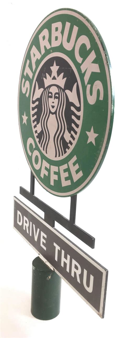 Lot Starbucks Coffee Double Sided Advertising Sign