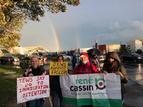 Jewish Bloc attends Shut Down Manston Protest René Cassin