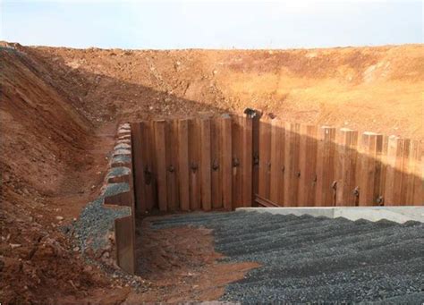 Sheet Pile Wall Of Retaining Structure Basic Civil Engineering