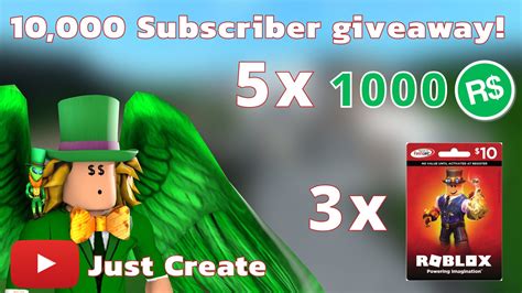 Roblox Account With 10 000 Robux Giveaway