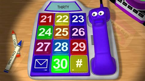 Learn Numbers 21 To 30 With The Number Phone For Kids See It On