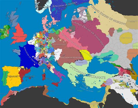 Map Of Europe 1500 Ce European History World History Art History