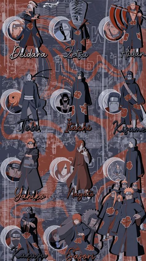 Only the best hd background pictures. Png Wallpaper: Membros da Akatsuki em 2020 | Papel de ...