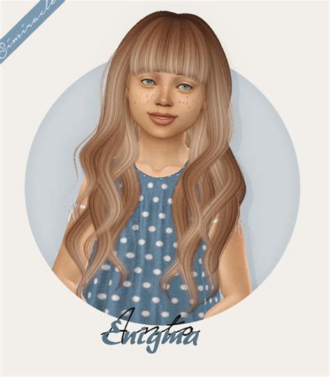 Anto Enigma Hair Kids Version At Simiracle Sims 4 Updates