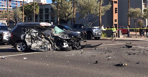 Phoenix Area Police Chase Ends In Violent Head On Crash In Tempe