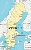 Mapas y gegrafía de Suecia (Escandinavia): para descargar e imprimir