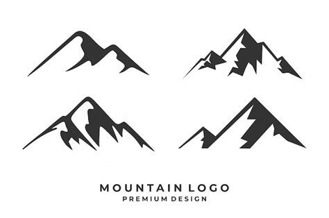 Premium Vector Set Of Mountain Logo Design