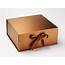 Copper Extra Large Folding Gift Boxes With Magnetic Closure  FoldaBox USA