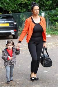 Chantelle Houghton Looks Bright In An Orange Jacket With Daughter Dolly