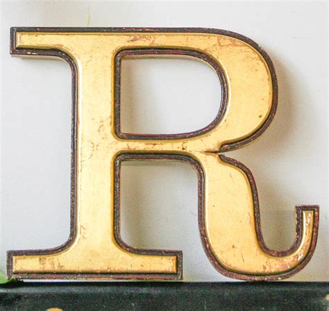 Vintage R Letters By Bonnie And Bell