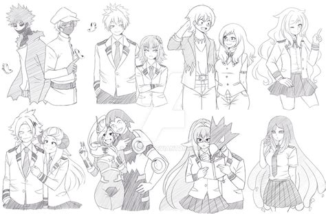 Bnha Sketches Sketchpage Iv By Jusace On Deviantart