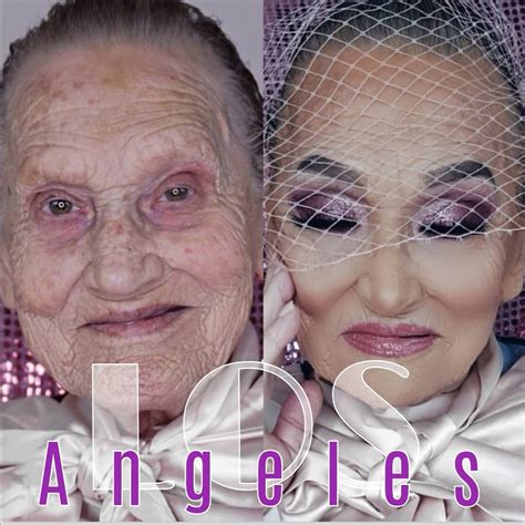 granddaughter did makeup for her 80 year old grandmother and now granny became a real internet