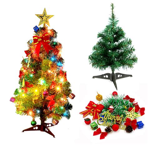 Tabletop Artificial Small Mini Christmas Tree With Led Lights