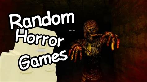 Playing Random Horror Games Youtube