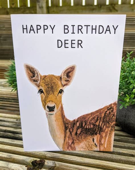 Happy Birthday Deer Images Printable Template Calendar