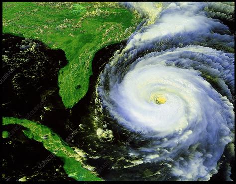 Satellite View Of Hurricane Fran Near Usa Stock Image E1550080