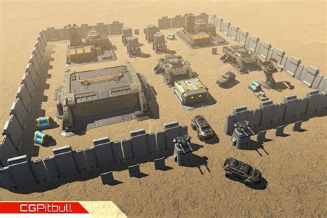 Rts Military Base 3d Sci Fi Unity Asset Store
