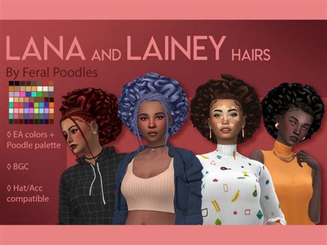 Lana Hair By Feralpoodles At Tsr Sims 4 Updates