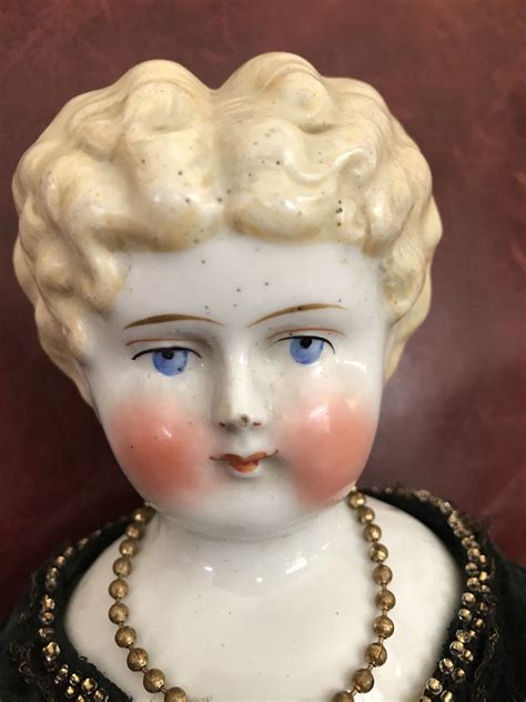 Antique 19 German Blond China Head Doll Marked 5 Antique Clothes