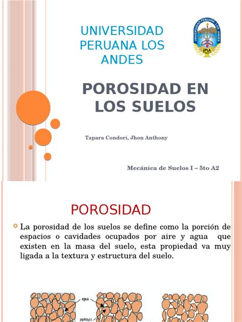 Porosidad Del Suelo Pdf Suelo Densidad