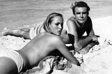 Sean Connery And Ursula Andress On The James Bond Set Of Dr No Metaflix