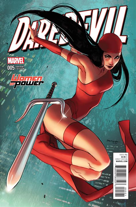 Daredevil 5 Women Of Power Variant Cover By Sara Pichelli Daredevil Comic Marvel Daredevil