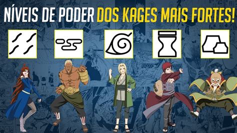 5 Kages NÍveis De Poder Naruto Shippuden Nerd Sensei Youtube