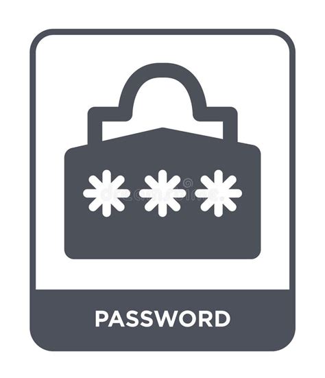 Password Icon In Trendy Design Style Password Icon Isolated On White