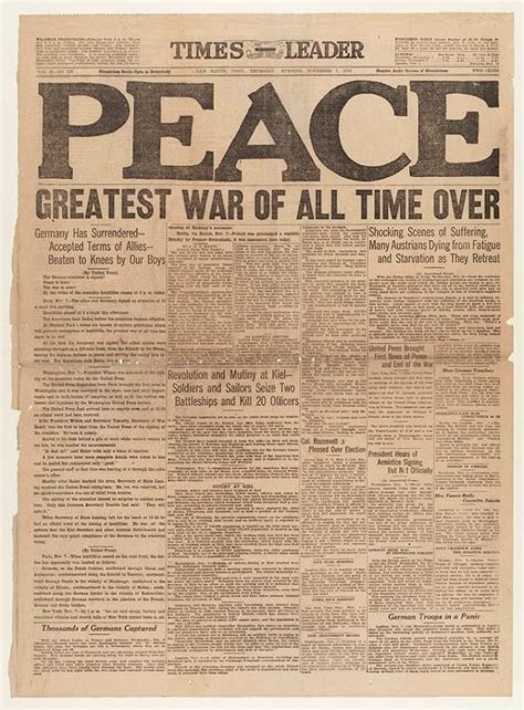 Headlines Of The Past 17 708×960 World War I World War