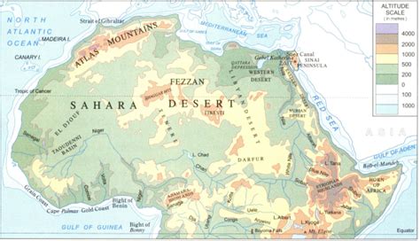 Sahara Desert World Map