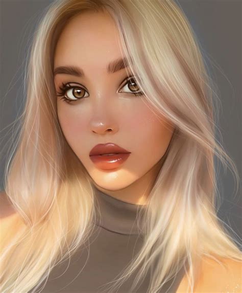Pin By Doosans Dashboard On Lets Face It Blonde Digital Art Girl