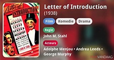 Letter of Introduction (film, 1938) - FilmVandaag.nl