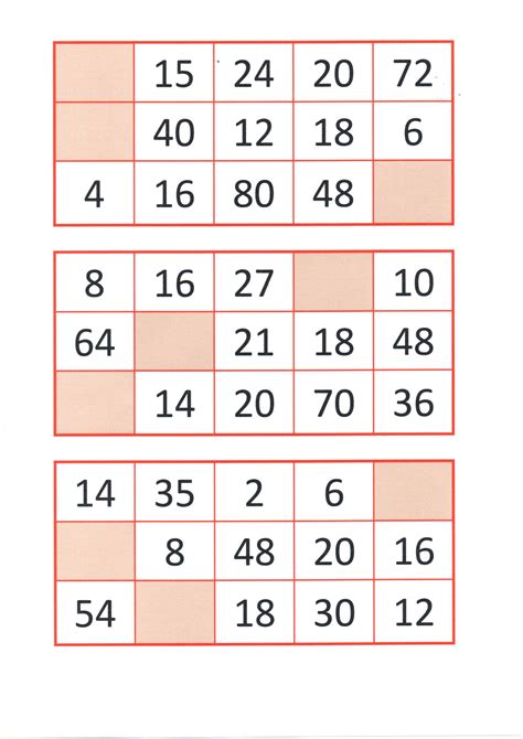 Bingo Da Multiplicação Cartelas E Papéis Para Sorteio · Alfabetização Blog
