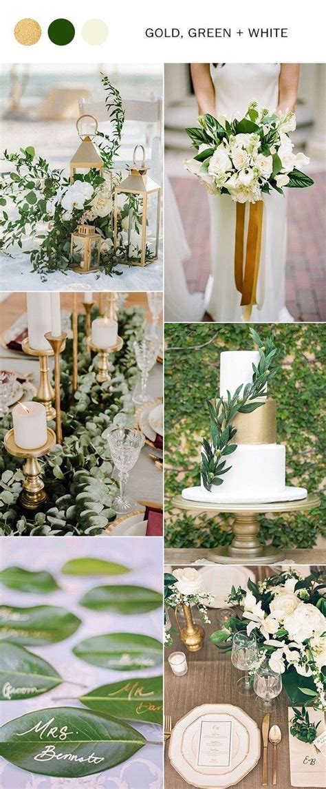 Oxygen bleaches maintain colors and help keep whites white, but they will not make them whiter. Wedding Color Palette Ideas - Gold and Green - Oh Best Day ...