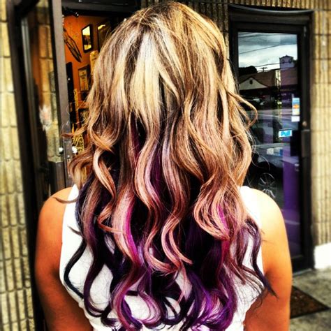 Create light purple and blonde hair by focusing bold color on the ends of your hair. The 25+ best Pink hair highlights ideas on Pinterest ...