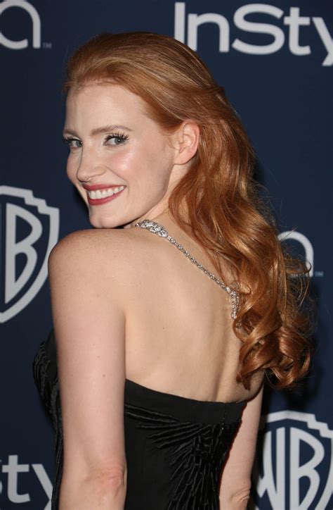 jessica chastain 2014 instyle and warner bros 71st annual golden globe awards post partyin