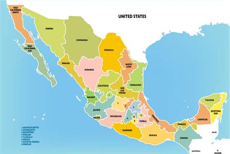Mapa De Mxico Y Sus Estados World Map Porn Sex Picture