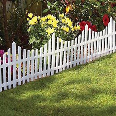 24pcs Plastic Border Fence Yard Lawn Garden Edging Plant Flower Bed