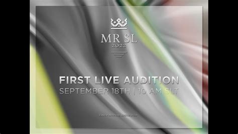 Mr Sl ♛ 2022 First Live Audition Youtube