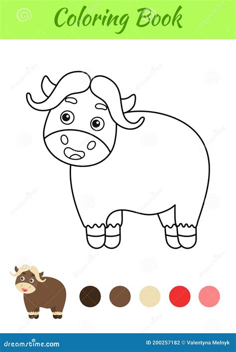 Coloring Page Happy Musk Ox Coloring Book For Kids Educational