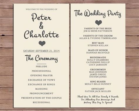 Simple Wedding Reception Program Sample Ideas 14 Style Female