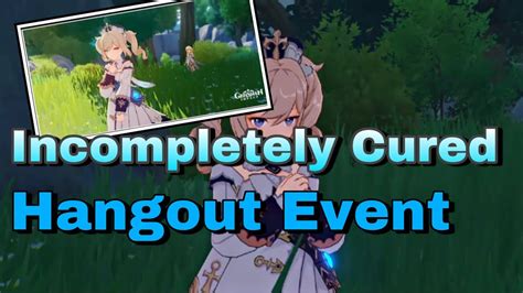 Barbara Hangout Event Incompletely Cured Ending Genshin Impact Youtube