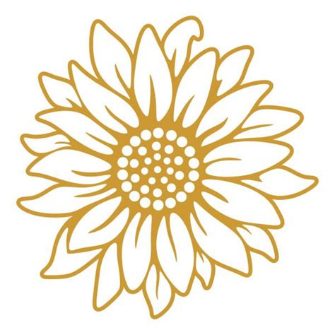 Sunflower Cuttable Design PNG DXF SVG & Eps File for - Etsy