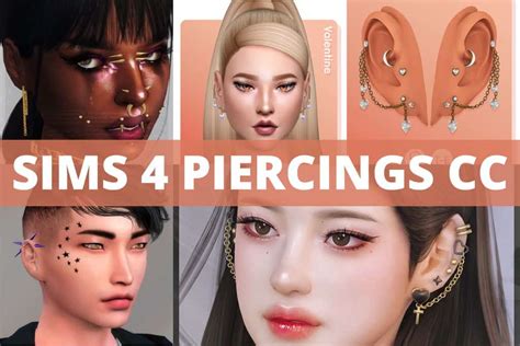 Sims 4 Cc Face Piercings Retfrance
