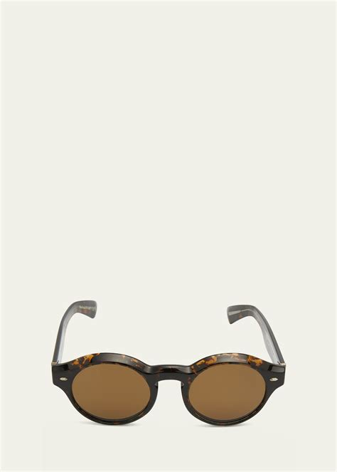 Oliver Peoples The Cassavet Round Keyhole Sunglasses Bergdorf Goodman