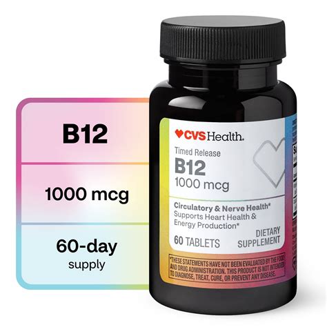 Cvs Health Vitamin B12 Timed Release Tablets 1000mcg 60ct Pick Up In
