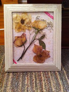 Make cards for family and friends, or place the flowers in a picture frame to decorate your room! Shadow box with dried flowers from Mom's funeral service ...